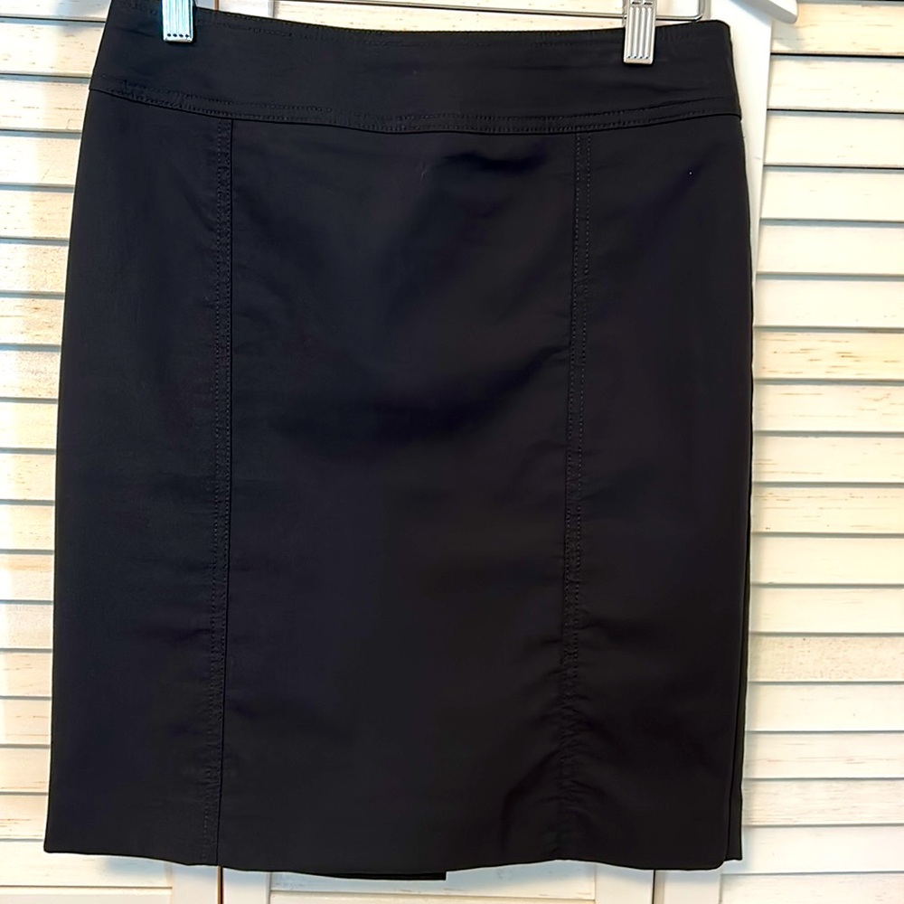 Talbots Petite Polished Cotton Lined Skirt